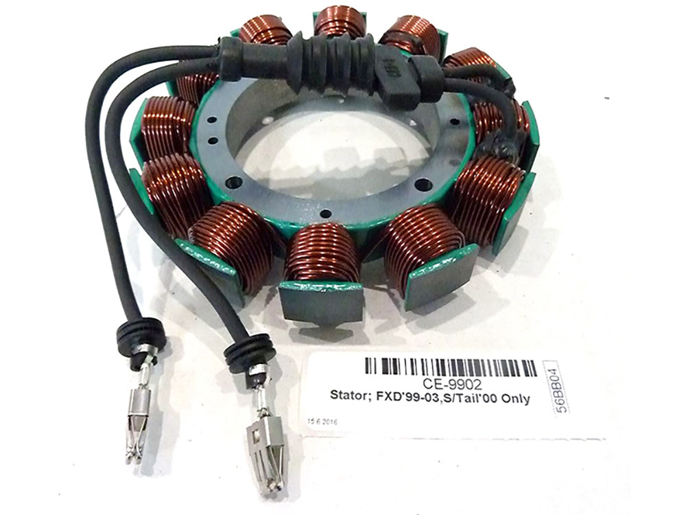 Cycle Electric Inc Stator. Fits Dyna 1999-2003 & Softail 2000 Only.