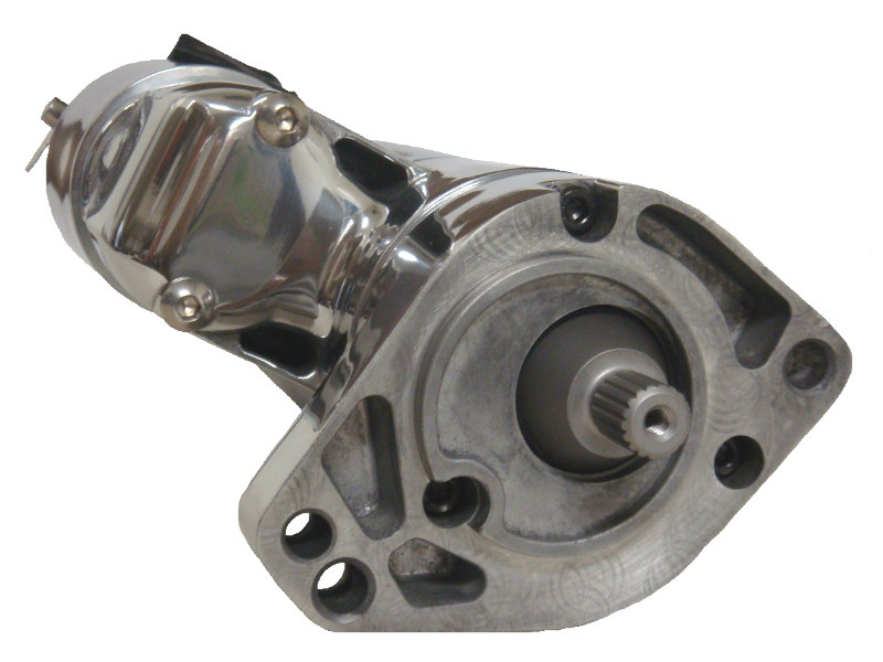 Compu Fire 2.0kw Gen3 Starter Motor – Chrome. Fits Big Twin 1989-2006.