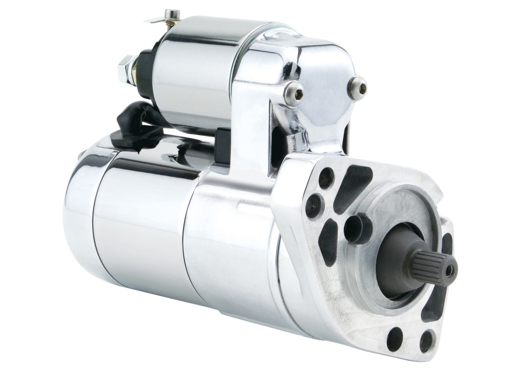 Compu Fire 2.0kw Gen3 Starter Motor – Chrome. Fits Big Twin 1989-2006.