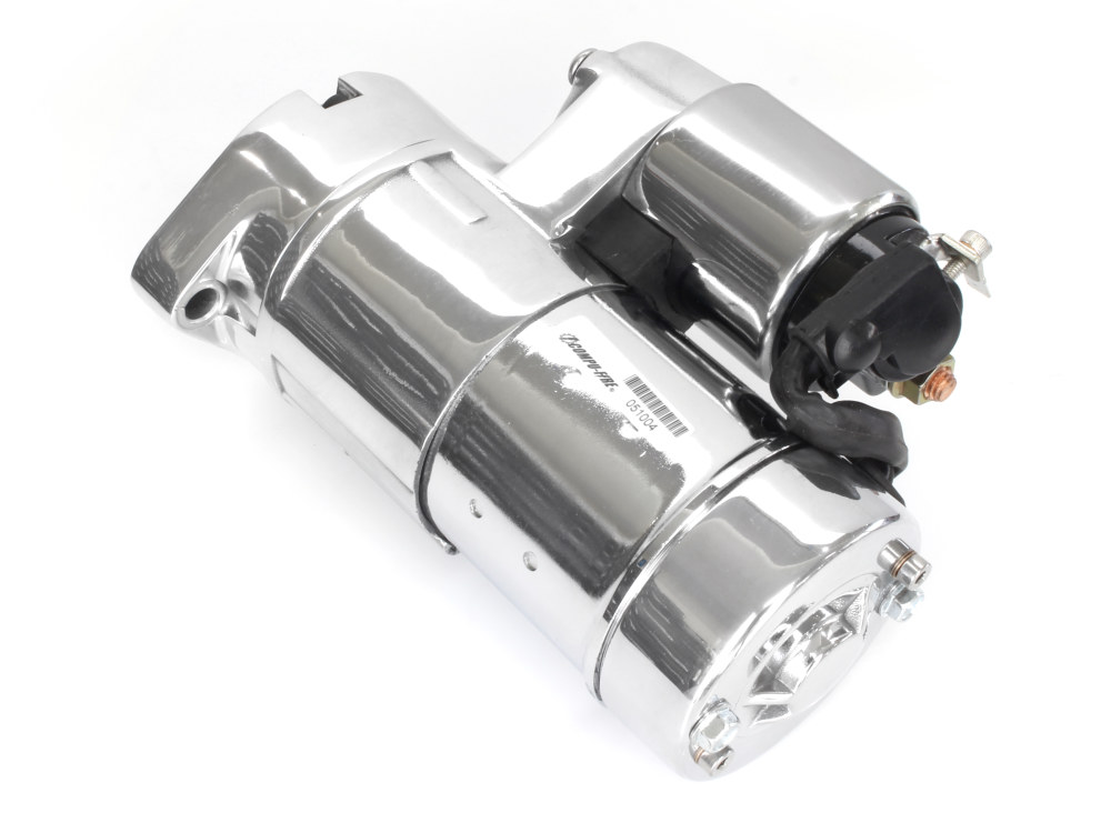 Compu Fire 2.0kw Gen3 Starter Motor – Chrome. Fits all Fuel Injected Twin Cam 1999-2006 excluding 2006 Dyna.