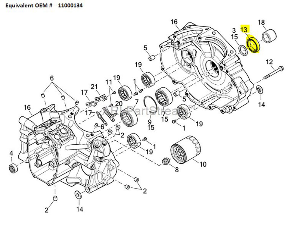 Seal; Motor Sprocket Shaft M8%2717up