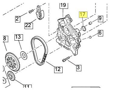 O%27Ring; Cam Plate to O/Pump M8%2717up
