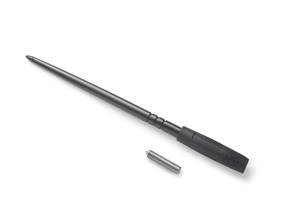 Ciro3D High Caliber 8in. Flexible Aluminum Antenna – Black. Fits HD Touring 1989up, Indian Touring 2014up & Victory Touring 2010-2017