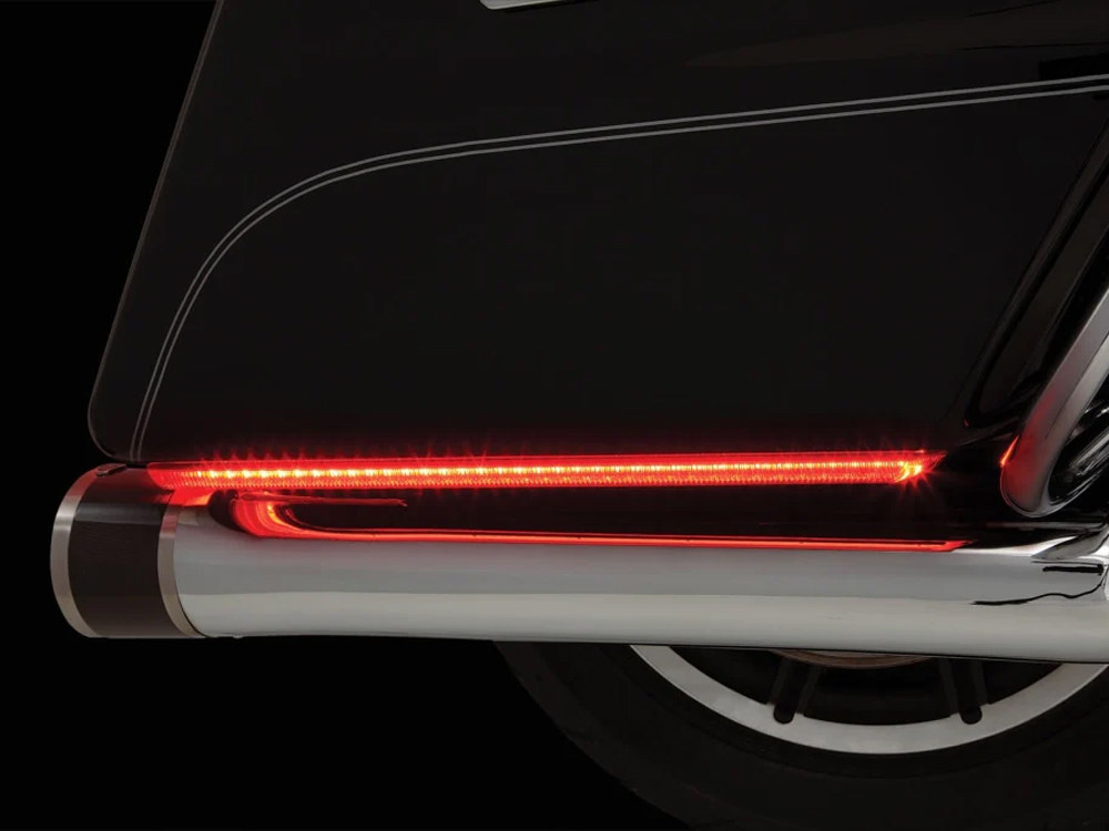 Ciro3D Machete Saddlebag LED Lights. Red Run, Brake & Turn with Smoke Lens. Fits Touring 2014-2023 with Standard Bags