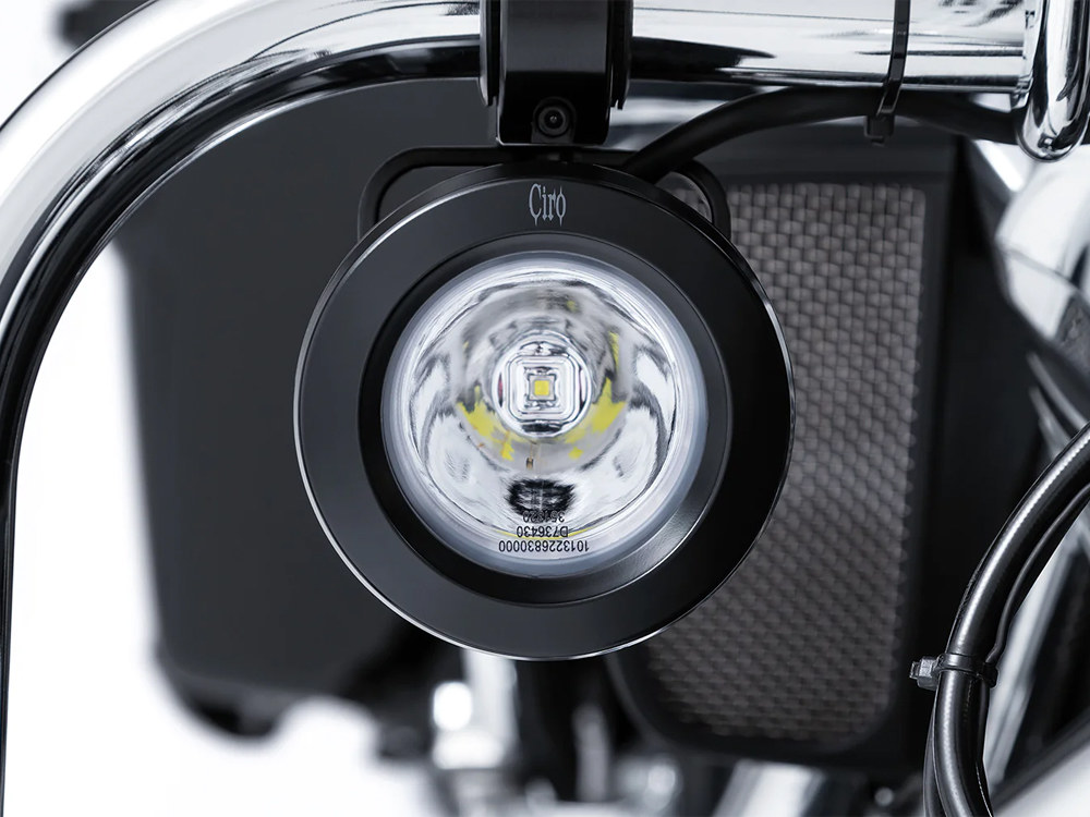 Ciro3D TAC-10 Light Cannons Passing Lamp Kit. Engine Guard Mounted Driving Lights – Black. Fits 1-1/4in. Engine Guard Tubing.