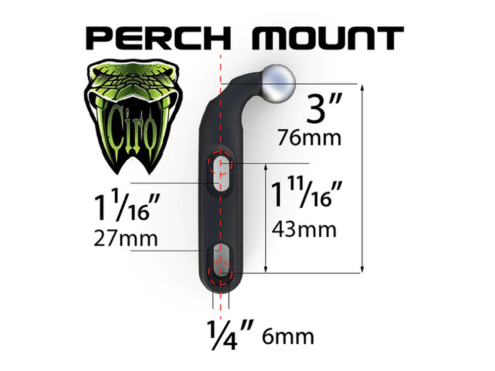 Big Ass Drink Holder; Perch Mt Chr