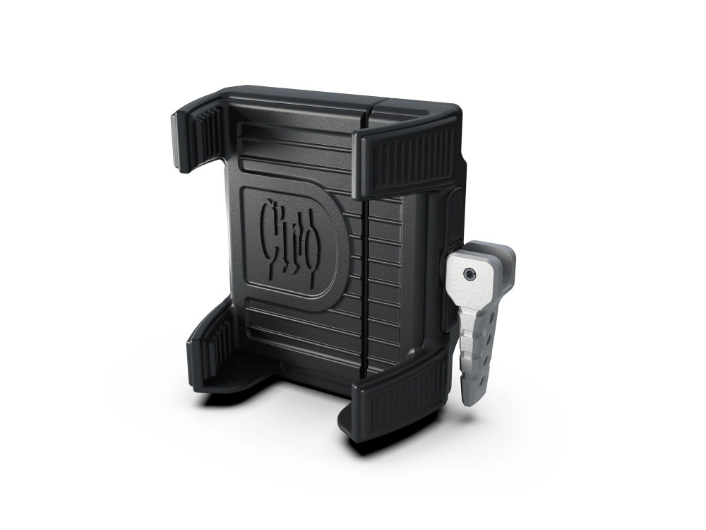 Ciro3D Premium Smartphone / GPS Holder with Charger – Chrome Clamp Suits 7/8-1in. Bars