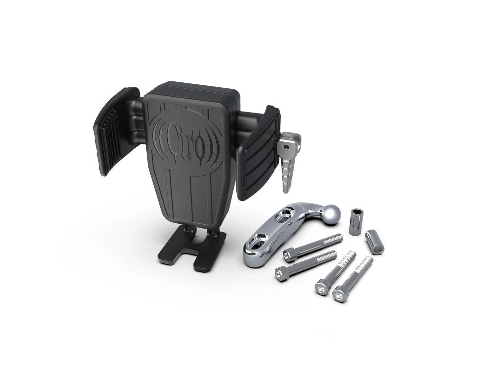 Ciro3D Cybercharger Wireless Smartphone Holder – Chrome Perch Mount