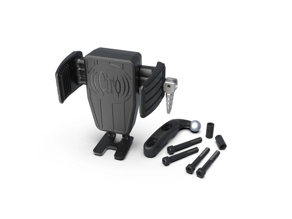 Ciro3D Cybercharger Wireless Smartphone Holder – Black Perch Mount