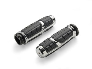 Ciro3D Chicane Handgrips – Chrome. Fits H-D with Throttle Cable Ciro3D Chicane Handgrips – Chrome. Fits H-D with Throttle Cable