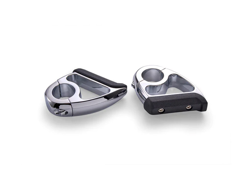 Ciro3D Toe Rest Cruise Pegs – Chrome. Fits Models with 1-1/4in. Crash Bars.