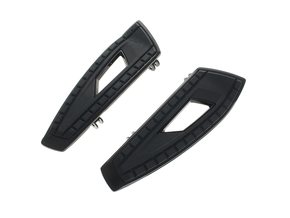 Ciro3D Front Chicane Floorboards – Black. Fits Touring 1980up, FL Softail 1986-2017 & Dyna Switchback 2012-2016