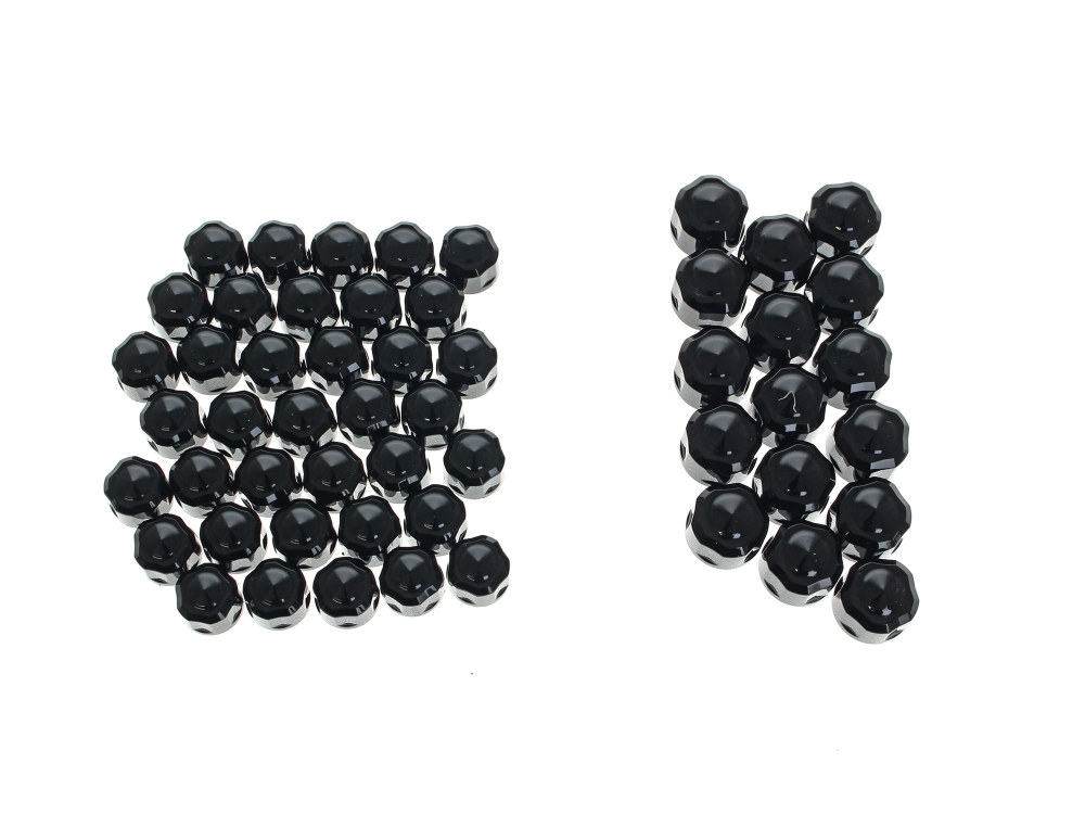 Bolt Cvr Kit; Diamond Cut Blk M8