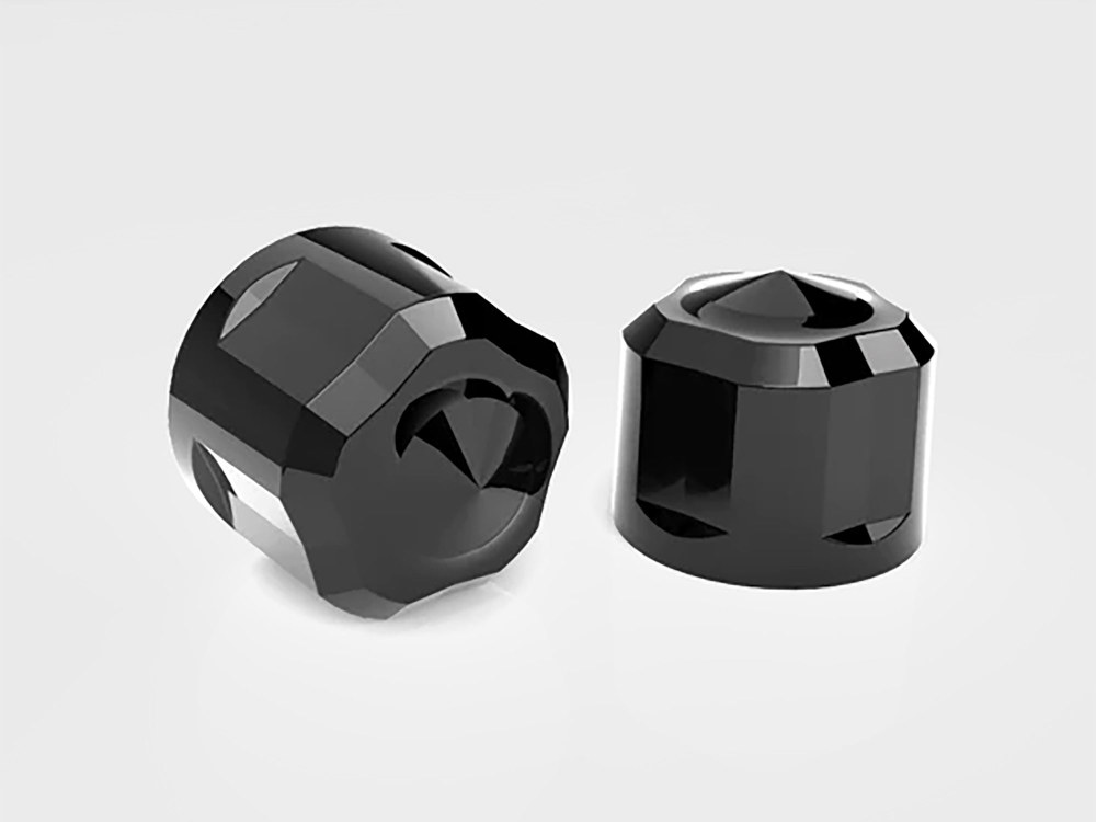 Bolt Cvr Kit; Diamond Cut Blk T/Cam