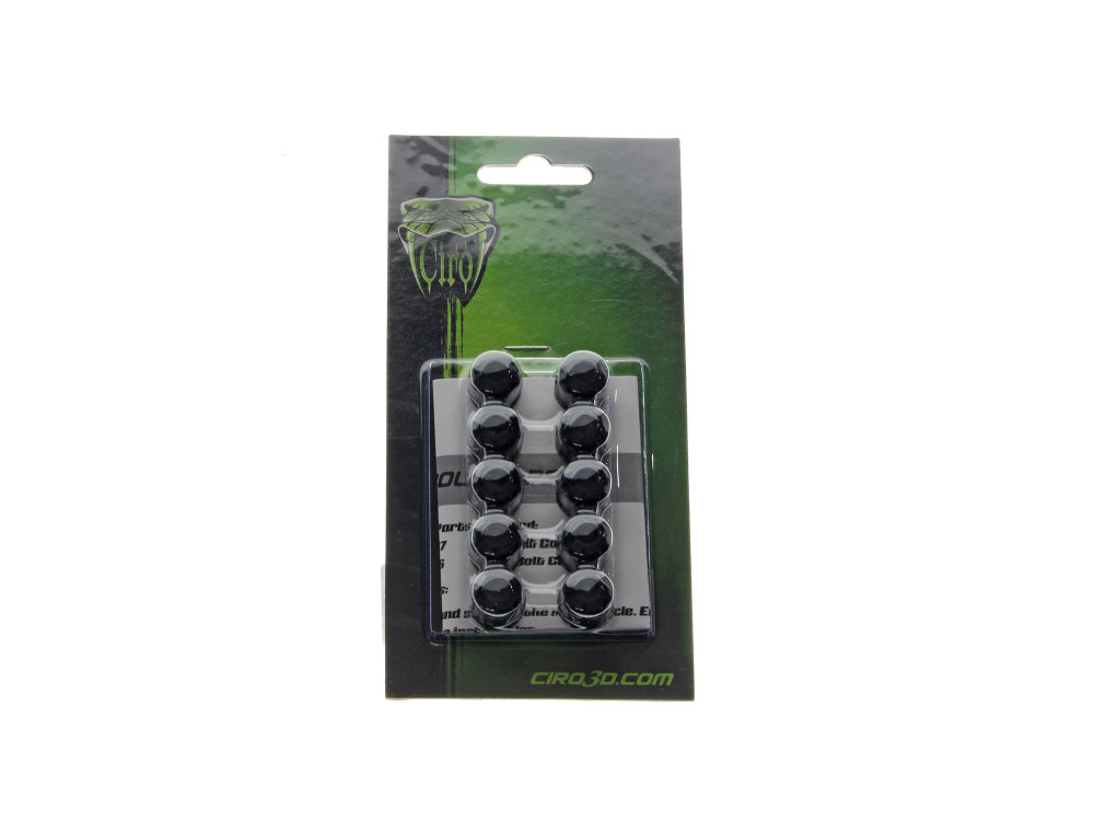 Bolt Cvrs; Diamond Cut Blk 1/4