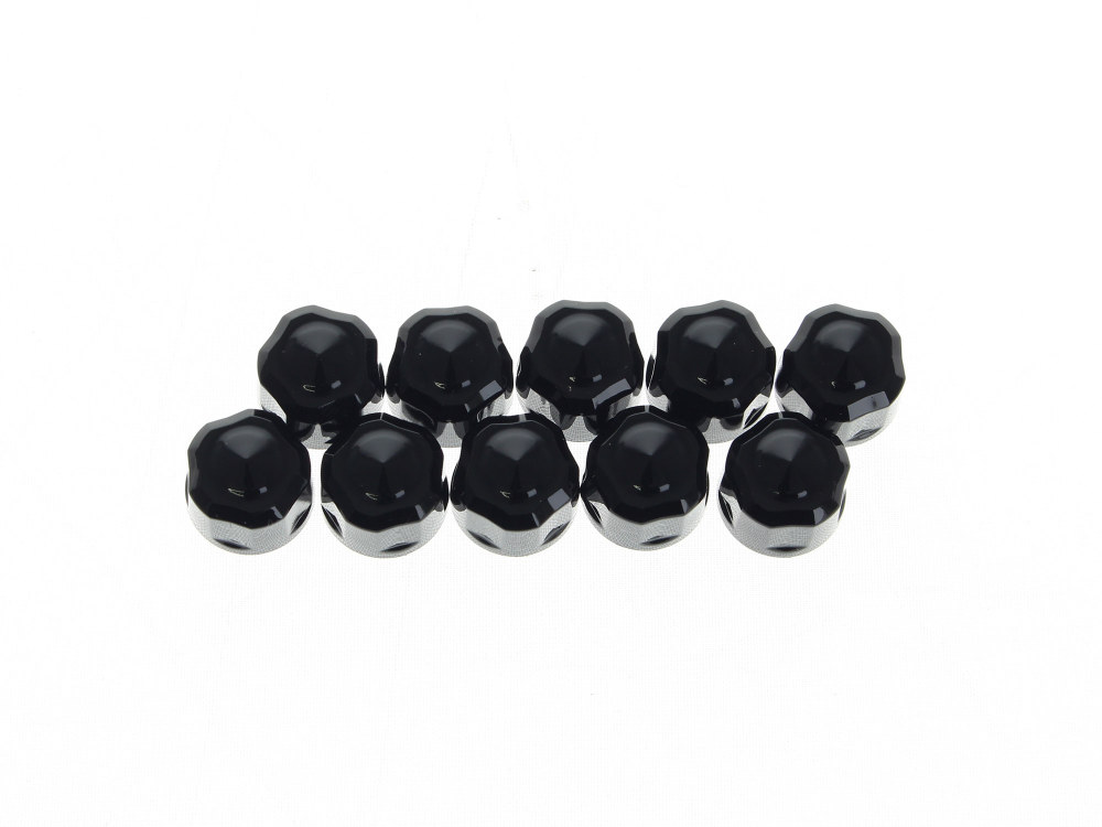 Bolt Cvrs; Diamond Cut Blk 1/4