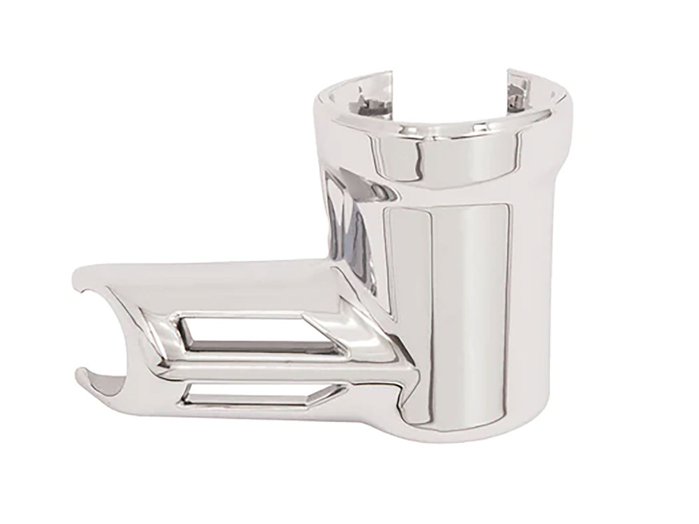 Ciro3D Fuel Line Fitting Cover – Chrome. Fits Fuel Injected Twin Cam 2001-2017 & Sportster 2007-2021