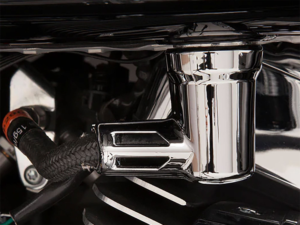 Ciro3D Fuel Line Fitting Cover – Chrome. Fits Touring 2017up