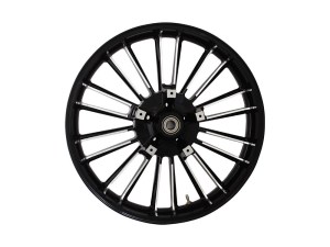 Coastal Moto 21in. x 3.50in. wide Atlantic 3D Wheel with Front Hub – Black Cut. Fits Touring 2008up with ABS Coastal Moto 21in. x 3.50in. wide Atlantic 3D Wheel with Front Hub – Black Cut. Fits Touring 2008up with ABS