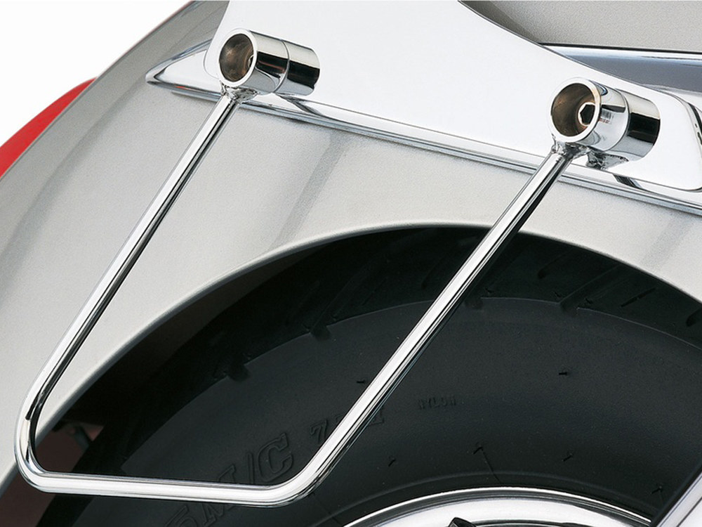 COBRA EXHAUST Saddlebag Supports – Chrome. its Kawasaki Vulcan VN900 2006up.