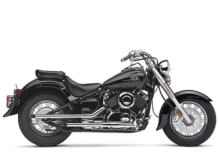 COBRA EXHAUST Drag Pipes – Chrome. Fits Yamaha V-Star XVS650 1998-2019