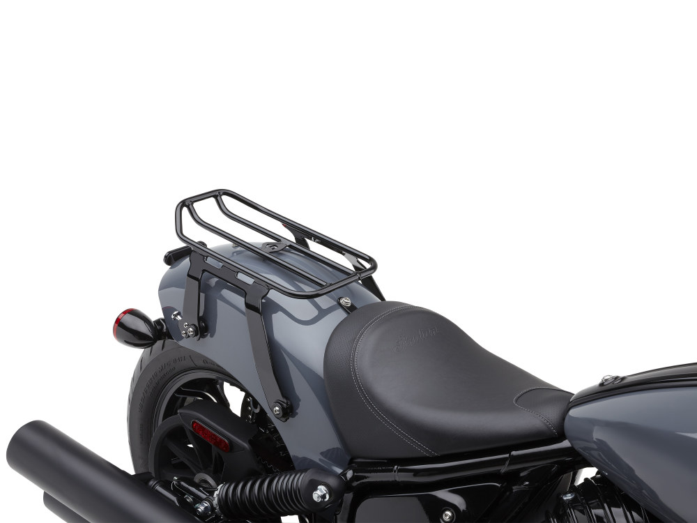 COBRA EXHAUST Quick Detachable Solo Seat Luggage Rack – Black. Fits Indian Cruiser 2022up