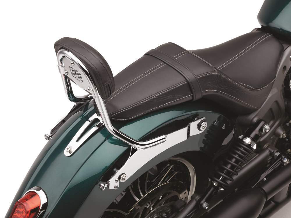 COBRA EXHAUST Quick Detachable Sissy Bar Kit – Chrome. Fits Scout 2015up with Dual Seat.