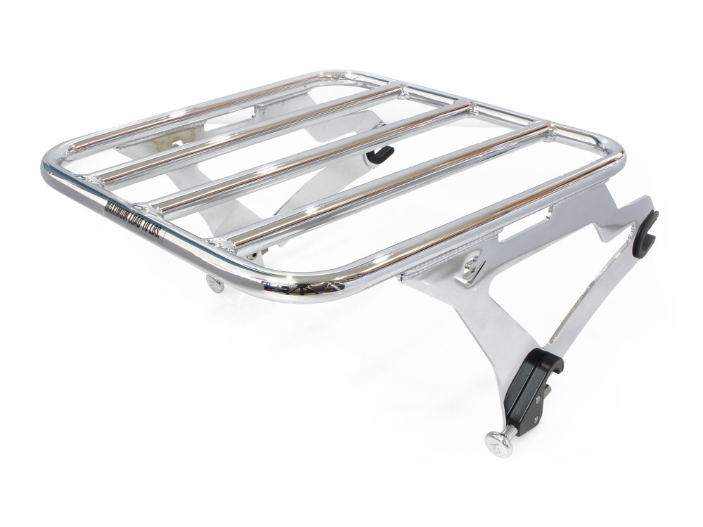 COBRA EXHAUST Quick Detachable Luggage Rack – Chrome. Fits Cobra Sissy Bar # COB-602-2000.