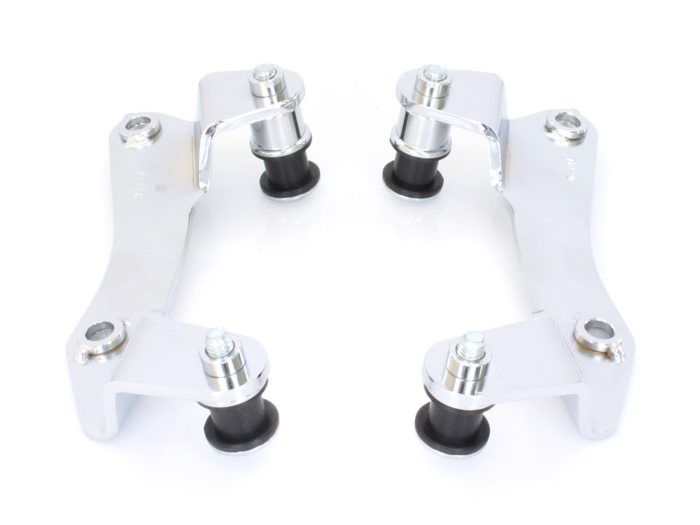 COBRA EXHAUST Quick Detachable Sissy Bar Mount Kit – Chrome. Fits Touring 2014up.