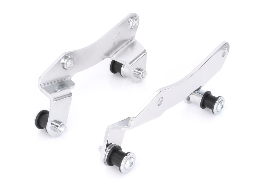 COBRA EXHAUST Quick Detachable Sissy Bar Mount Kit – Chrome. Fits Touring 2014up.