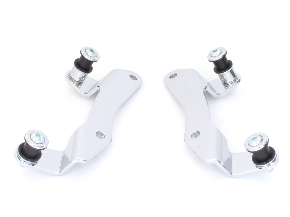 COBRA EXHAUST Quick Detachable Sissy Bar Mount Kit – Chrome. Fits Touring 2014up.
