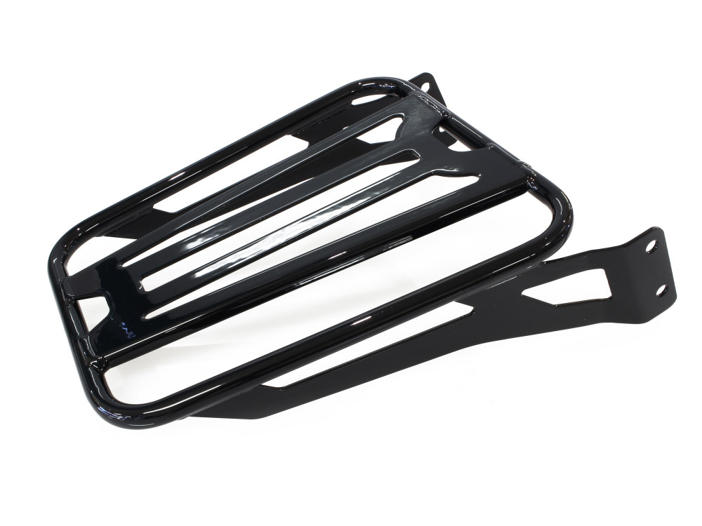 COBRA EXHAUST Quick Detachable Luggage Rack – Black. Fits Cobra Sissy Bars #’s COB-602-2001B, COB-602-2004B & COB-602-2005B.