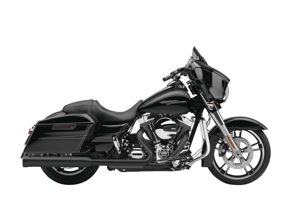COBRA EXHAUST 4in. Neighbor Hater Slip-On Mufflers – Black. Fits Touring 1995-2016 & Trike 2017-2020.