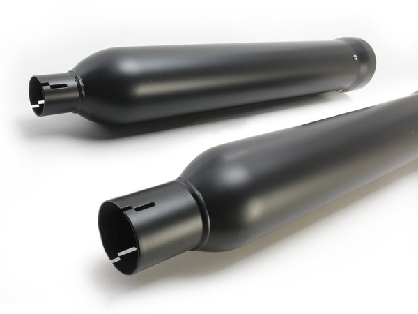COBRA EXHAUST 4in. Neighbor Hater Slip-On Mufflers – Black. Fits Touring 2017up.