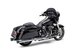 COBRA EXHAUST 4-1/2in. Gen 2 Neighbor Hater Slip-On Mufflers – Chrome with Black End Caps. Fits Touring 2017up. COBRA EXHAUST 4-1/2in. Gen 2 Neighbor Hater Slip-On Mufflers – Chrome with Black End Caps. Fits Touring 2017up.