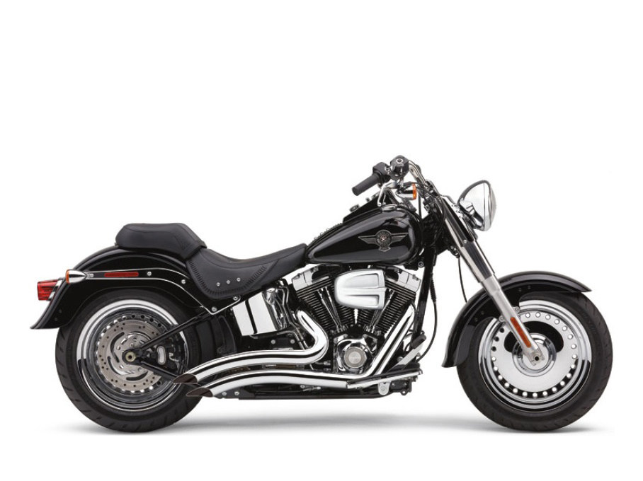 COBRA EXHAUST Speedster Short Swept Exhaust – Chrome. Fits Softail 1986-2017.