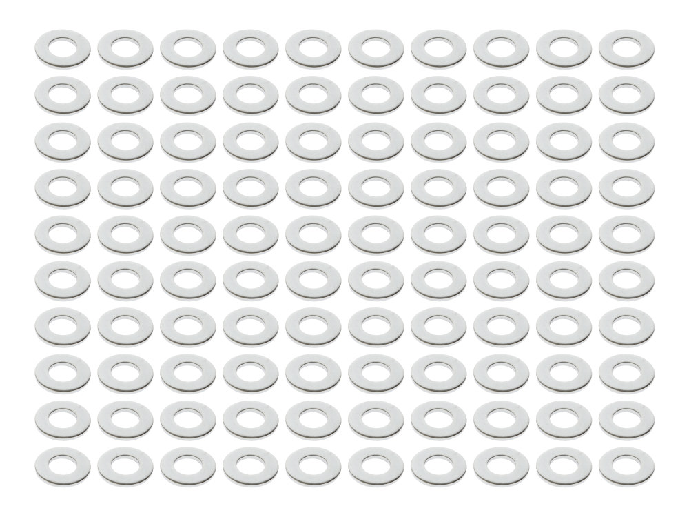 Colony Machine 5/16in. Flat Washer – Chrome. Pack of 100.