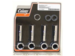 Colony Machine Upper Pushrod Covers – Chrome. Fits Sportster 1957-1985 & Pan 1948-1965. Colony Machine Upper Pushrod Covers – Chrome. Fits Sportster 1957-1985 & Pan 1948-1965.