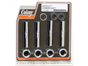 Colony Machine Upper Pushrod Covers – Chrome. Fits Big Twin 1966-1999 & Knuckle 1940-1947. Colony Machine Upper Pushrod Covers – Chrome. Fits Big Twin 1966-1999 & Knuckle 1940-1947.