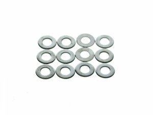 Colony Machine 1/4in. Flat Washers – Chrome. Pack 12. Colony Machine 1/4in. Flat Washers – Chrome. Pack 12.