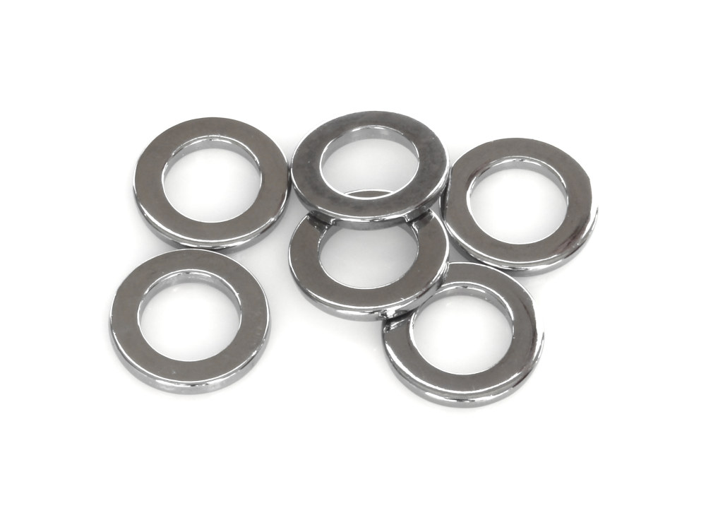 Colony Machine 7/16in. Flat Washer – Chrome. Pack 6.