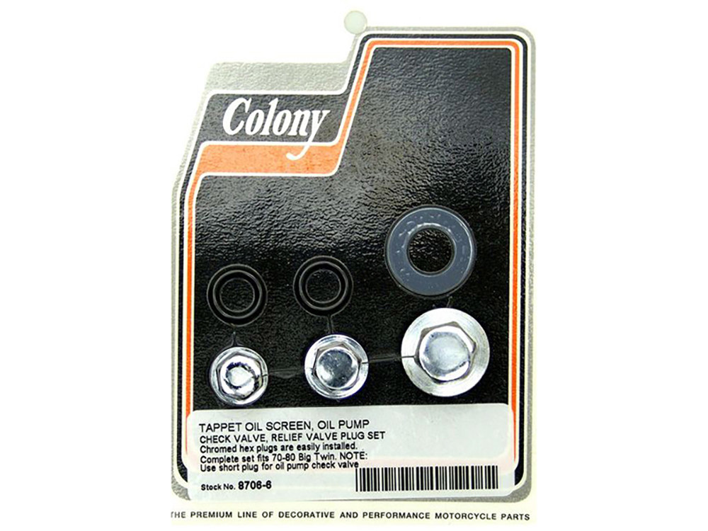O/Pump Check Relief Valve Kit;