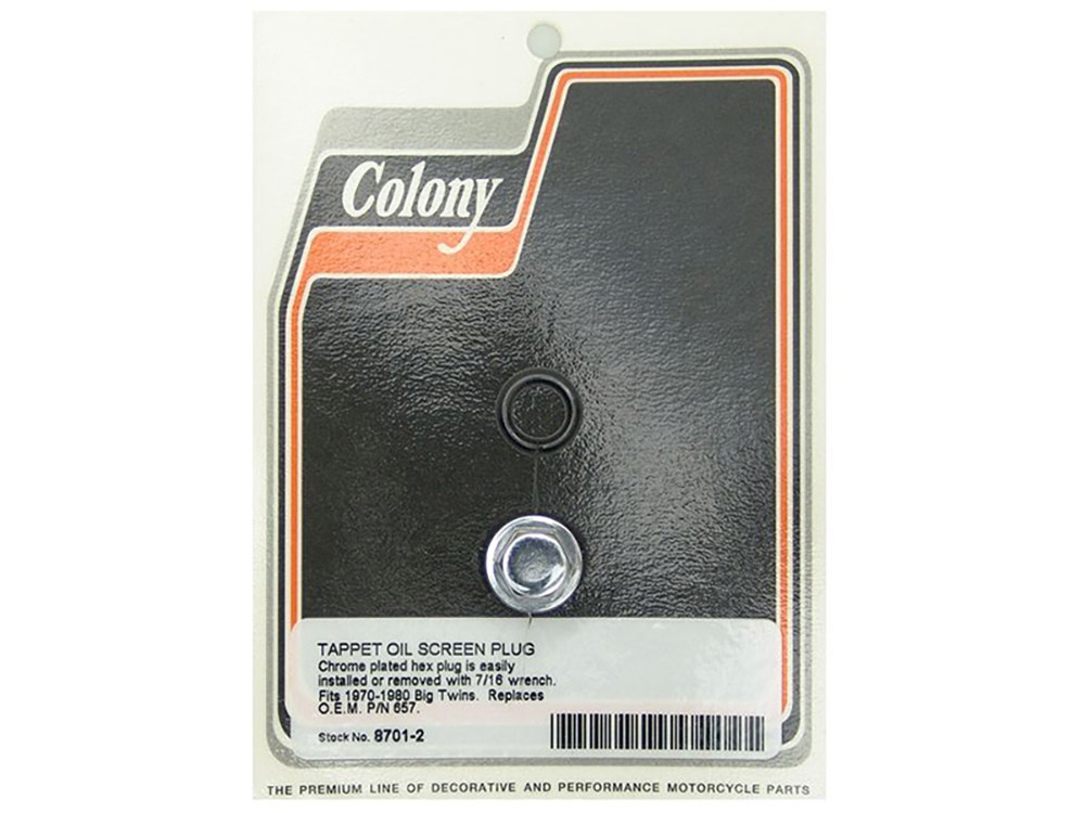 Tappet Oil Screen Plug; BT%2770-80