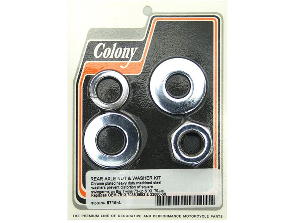 Axle Nut & Washer Kit; RR