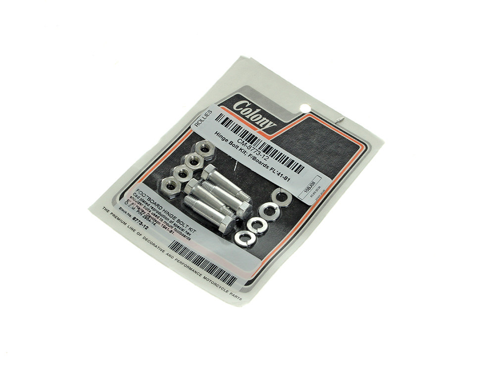 Colony Machine Floorboard Hinge Bolts – Chrome. Fits FL 1941-1981