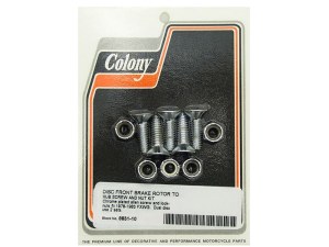 Colony Machine Front Disc Rotor Bolts – Chrome. Fits FXWG 1978-1983. Colony Machine Front Disc Rotor Bolts – Chrome. Fits FXWG 1978-1983.