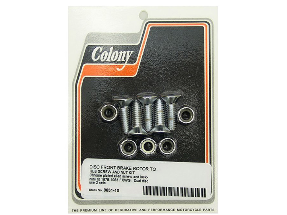 Bolt Kit; FR Disc, FXWG%2778-83
