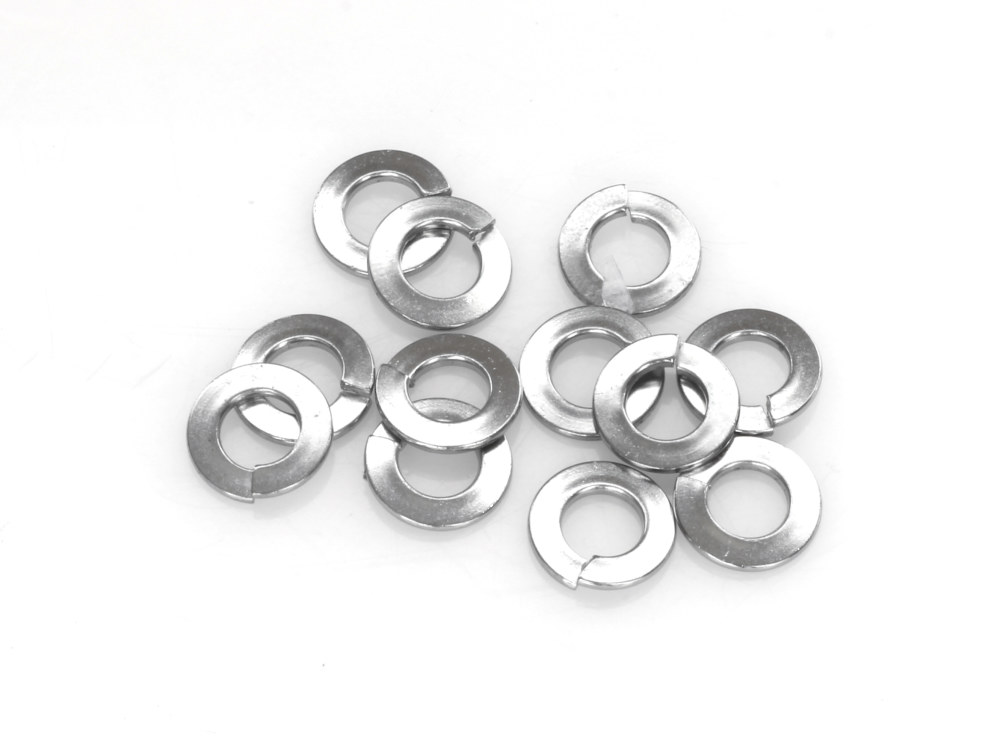 Colony Machine 1/4in. Lock Washer – Chrome. Pack 12.