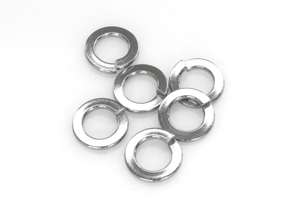 Colony Machine 3/8in. Lock Washer – Chrome. Pack 6.