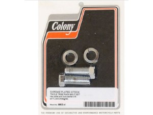 Colony Machine Lower Triple Tree Pinch Bolts – Chrome. Fits Wide Glide 1949-2017 Colony Machine Lower Triple Tree Pinch Bolts – Chrome. Fits Wide Glide 1949-2017